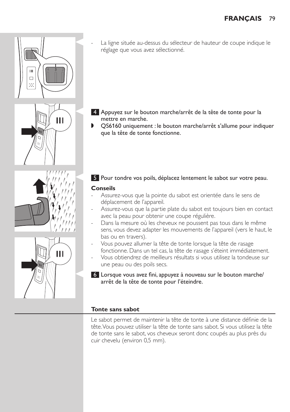 Philips StyleShaver Perfilador y afeitadora resistente al agua User Manual | Page 79 / 158