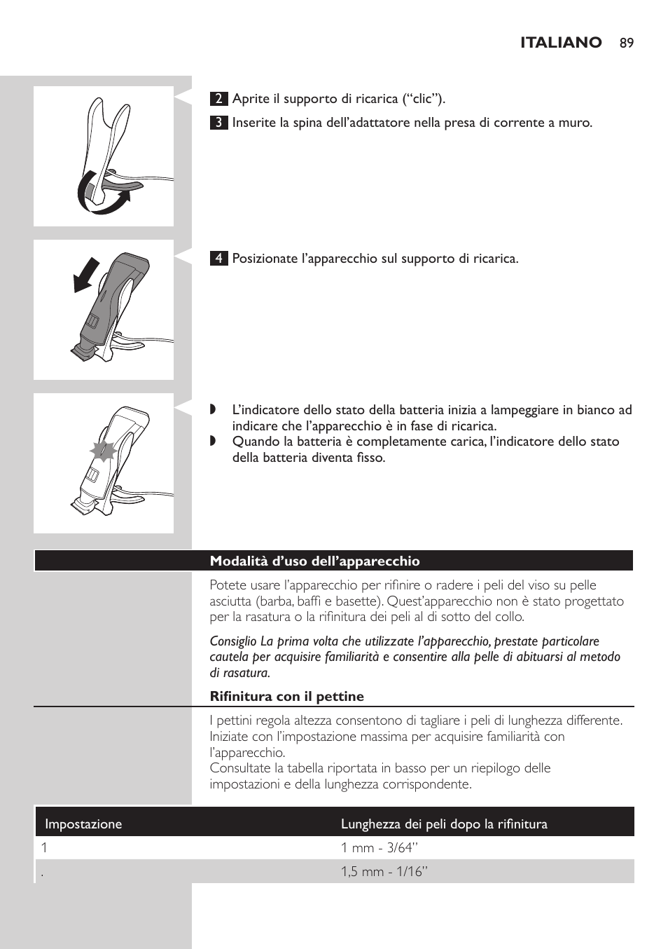 Philips StyleShaver Perfilador y afeitadora resistente al agua User Manual | Page 89 / 158