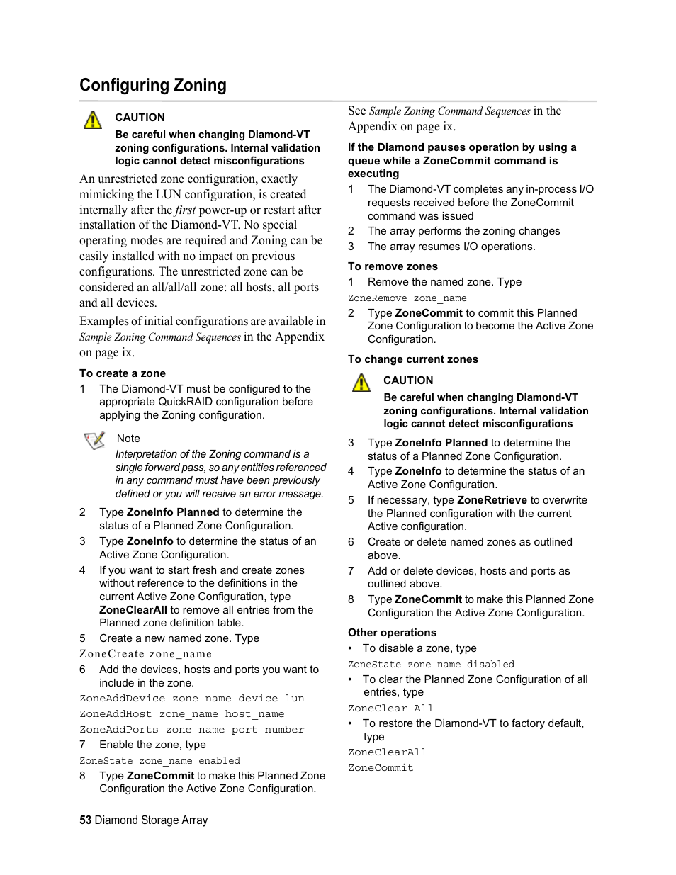 Configuring zoning | ATTO Technology Diamond Storage Array VT-Class User Manual | Page 64 / 96