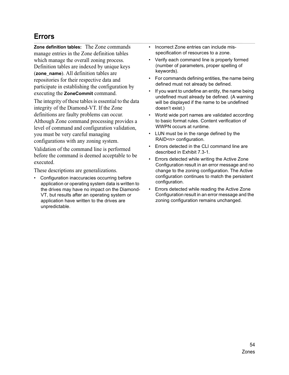 Errors | ATTO Technology Diamond Storage Array VT-Class User Manual | Page 65 / 96