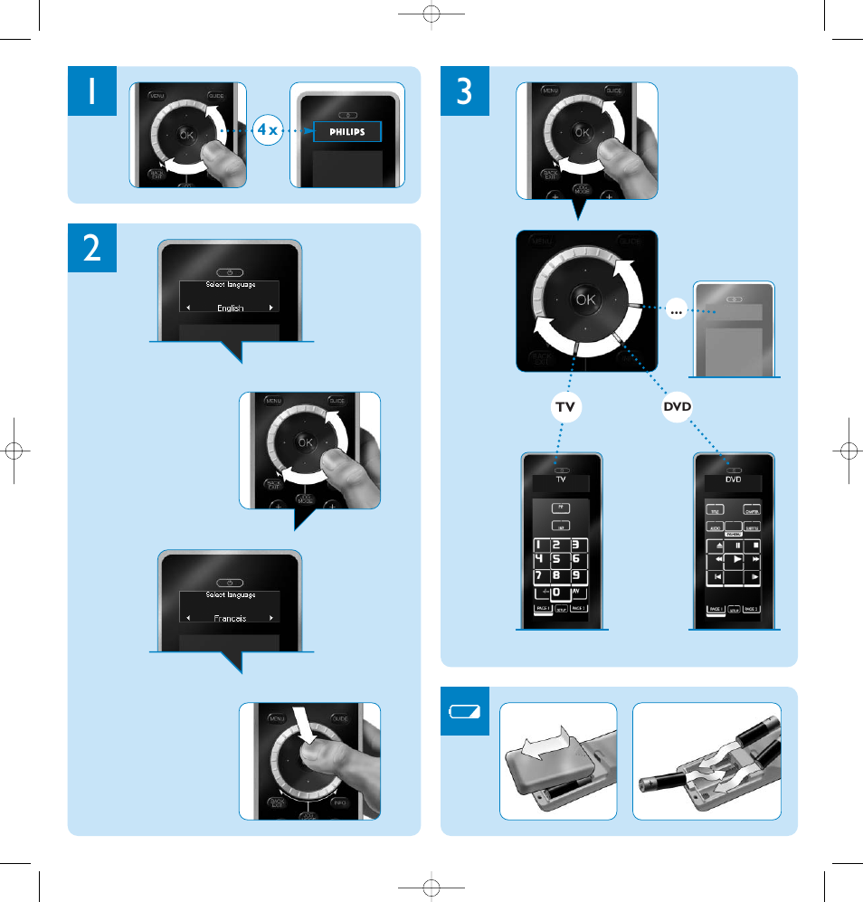 Philips Prestigo Mando a distancia universal User Manual | Page 2 / 3