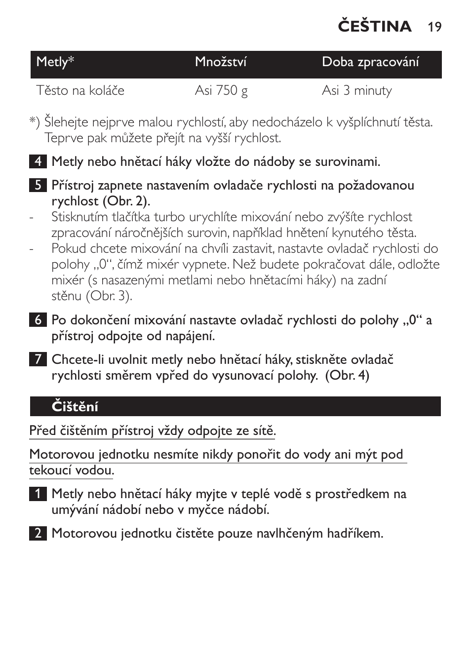 Philips Daily Collection Amasadora de mano User Manual | Page 19 / 126
