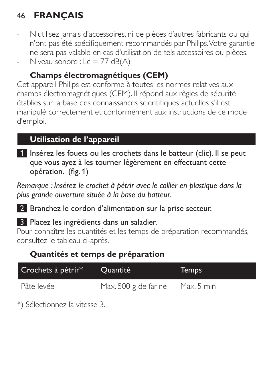 Philips Daily Collection Amasadora de mano User Manual | Page 46 / 126