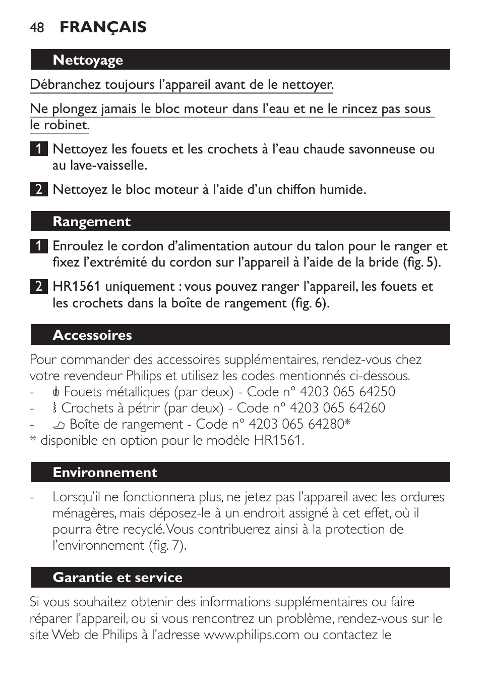 Philips Daily Collection Amasadora de mano User Manual | Page 48 / 126