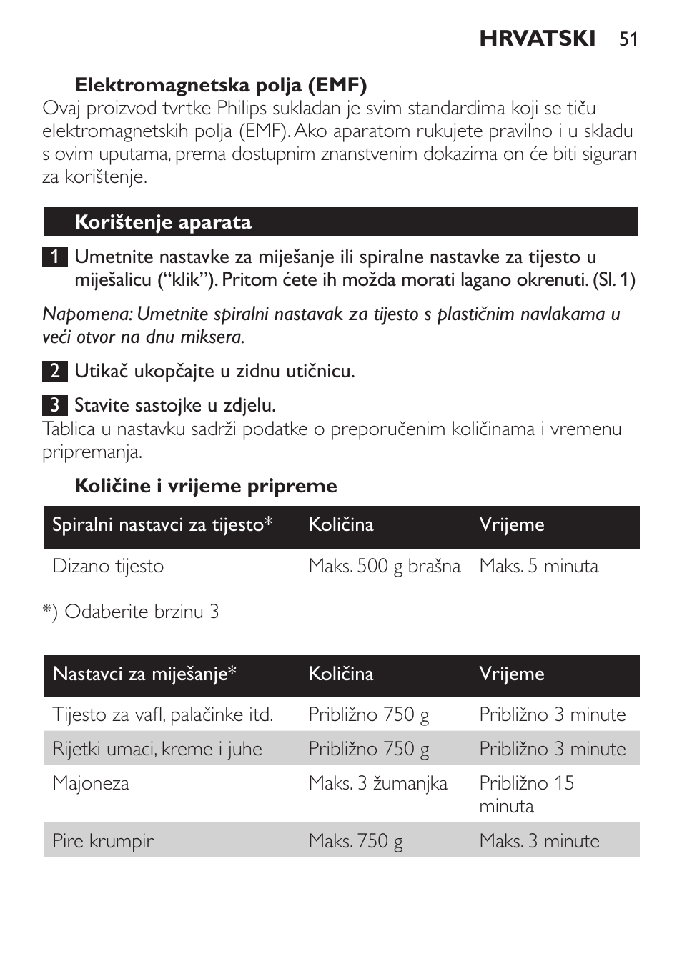Philips Daily Collection Amasadora de mano User Manual | Page 51 / 126
