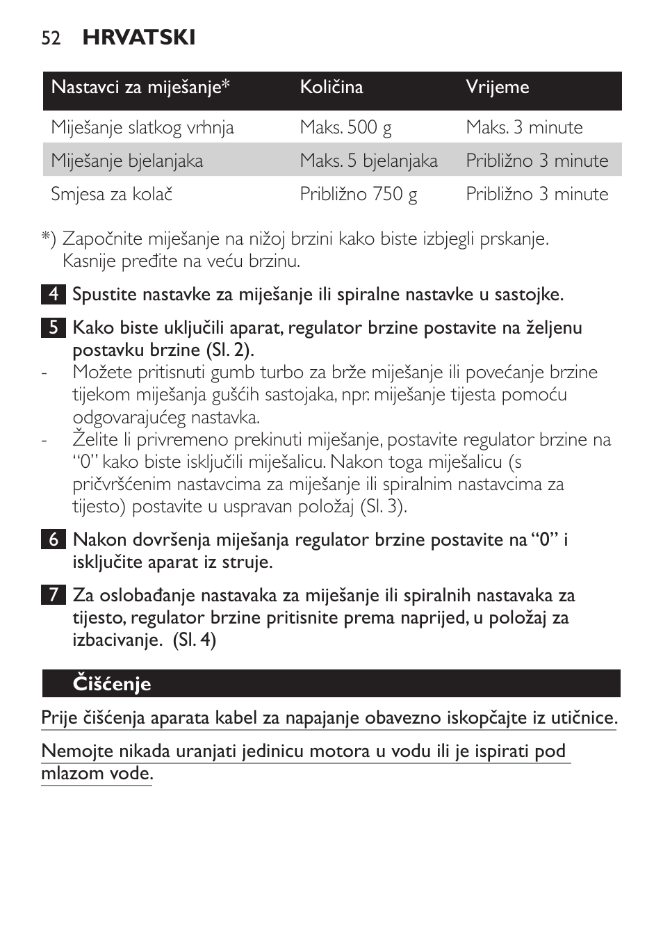 Philips Daily Collection Amasadora de mano User Manual | Page 52 / 126