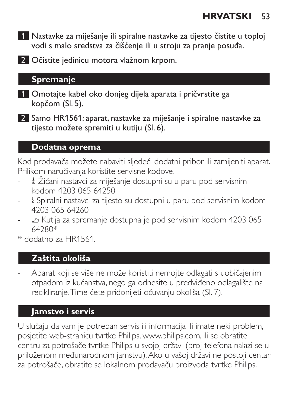 Philips Daily Collection Amasadora de mano User Manual | Page 53 / 126