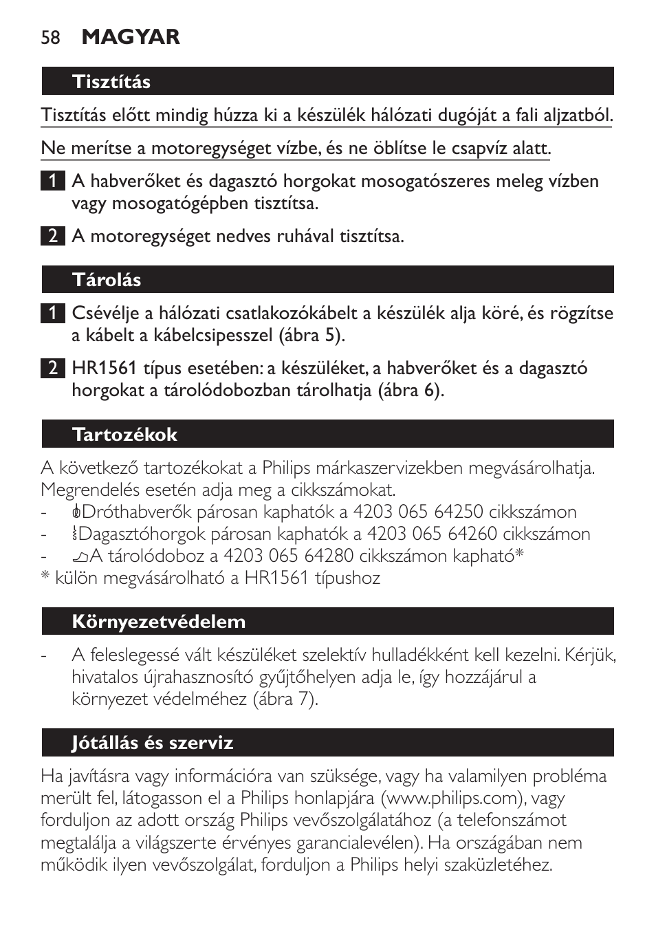 Philips Daily Collection Amasadora de mano User Manual | Page 58 / 126