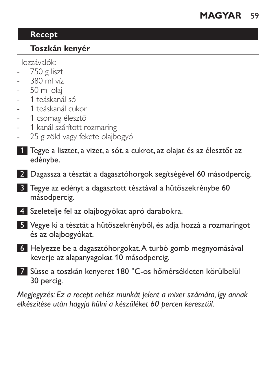 Philips Daily Collection Amasadora de mano User Manual | Page 59 / 126