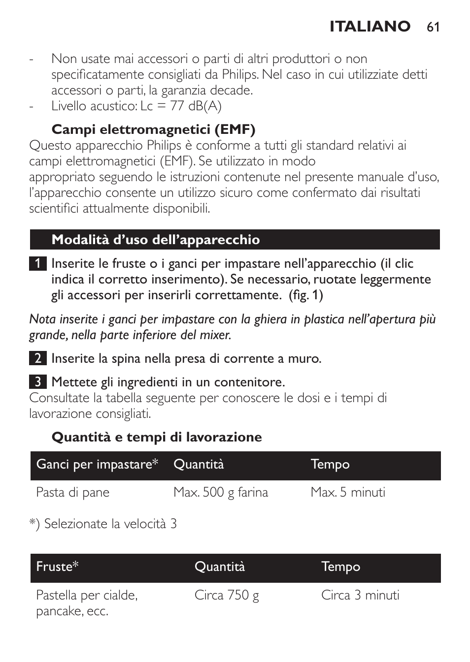 Philips Daily Collection Amasadora de mano User Manual | Page 61 / 126