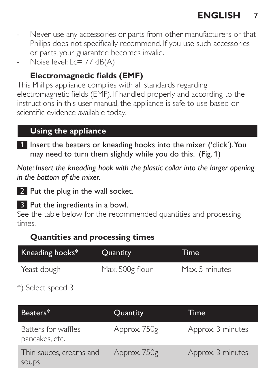 Philips Daily Collection Amasadora de mano User Manual | Page 7 / 126