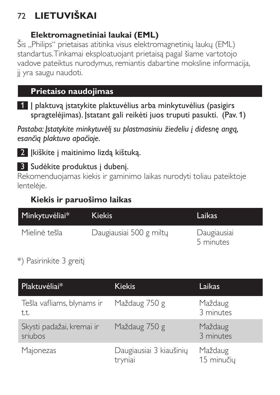 Philips Daily Collection Amasadora de mano User Manual | Page 72 / 126