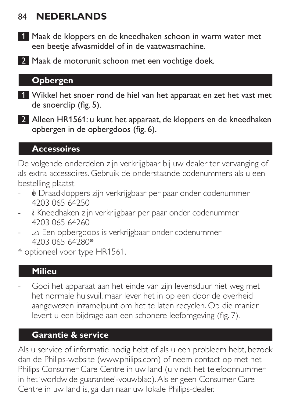 Philips Daily Collection Amasadora de mano User Manual | Page 84 / 126