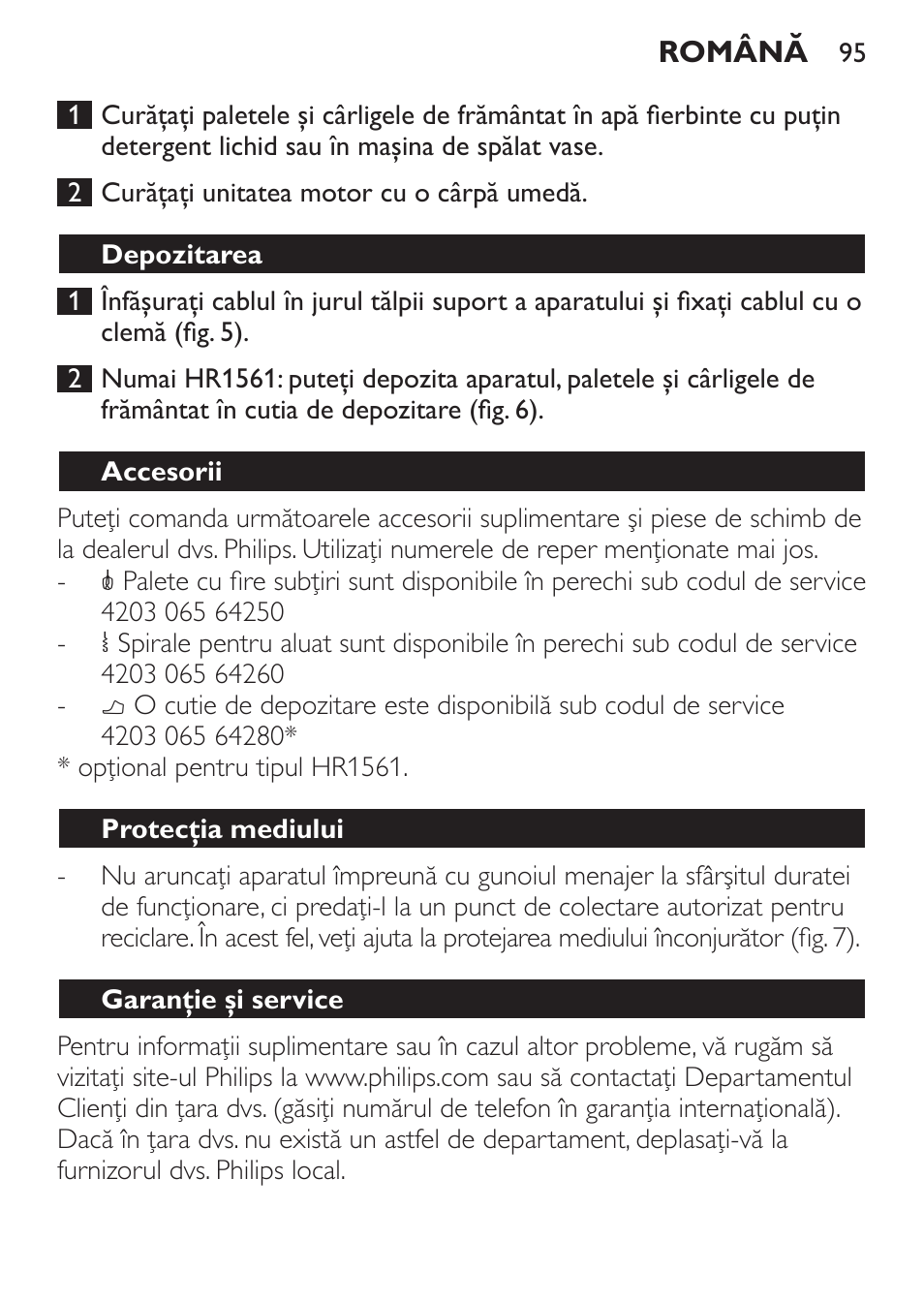 Philips Daily Collection Amasadora de mano User Manual | Page 95 / 126