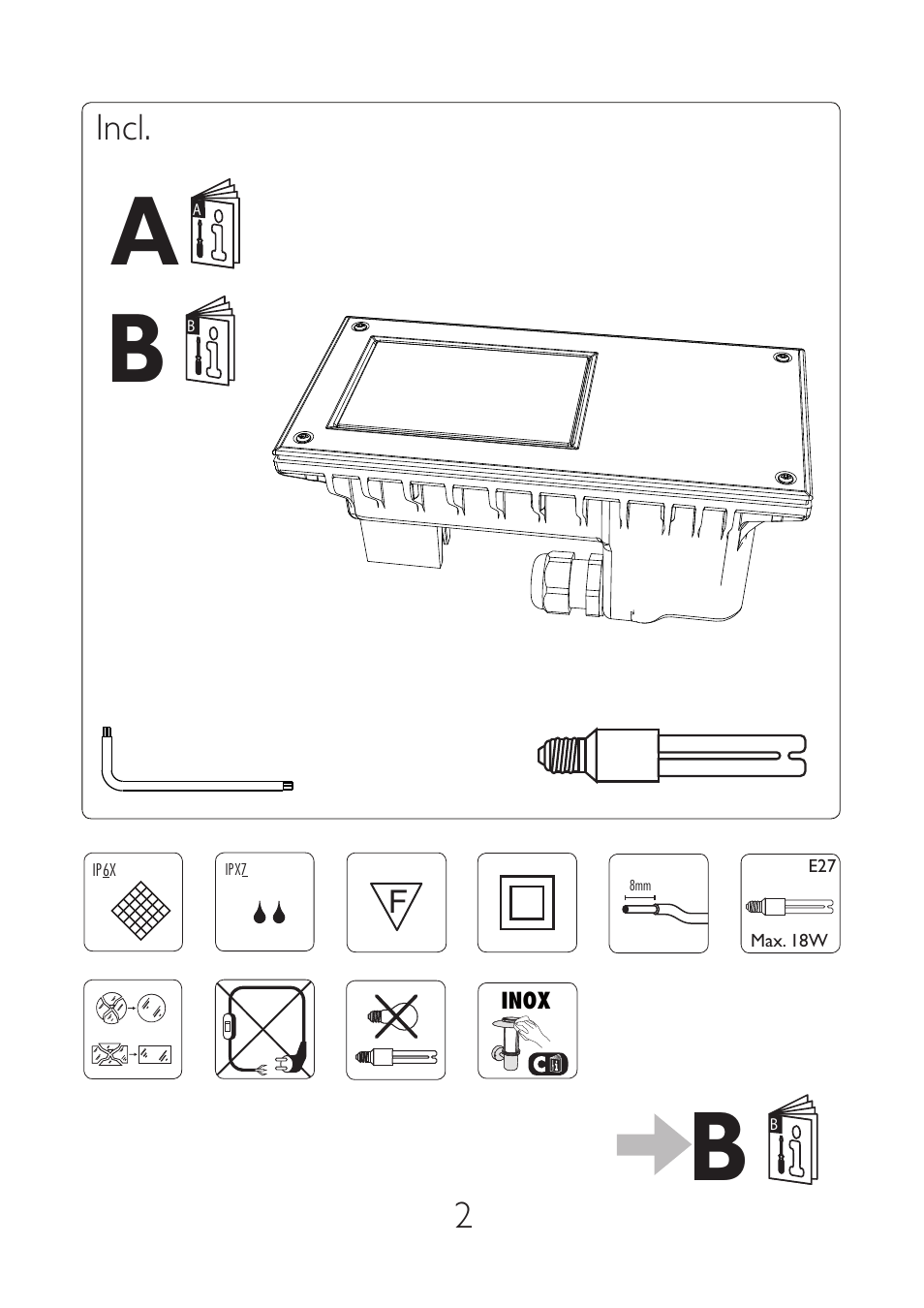 Philips Ecomoods Foco empotrable User Manual | Page 2 / 12