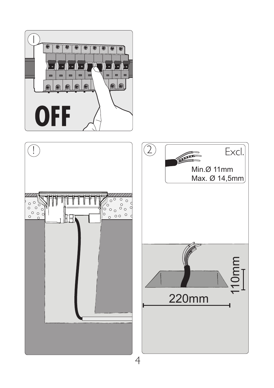 10cm | Philips Ecomoods Foco empotrable User Manual | Page 4 / 12