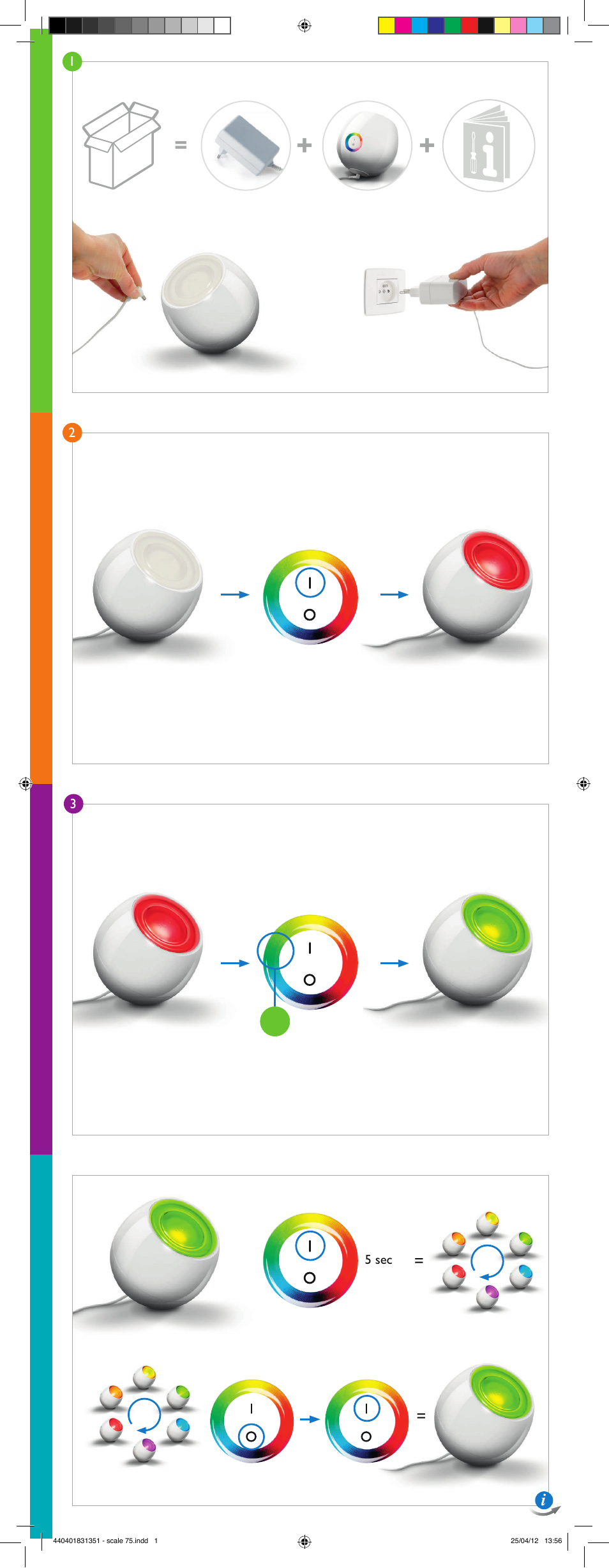 Philips LivingColors Lámpara de mesa User Manual | 22 pages