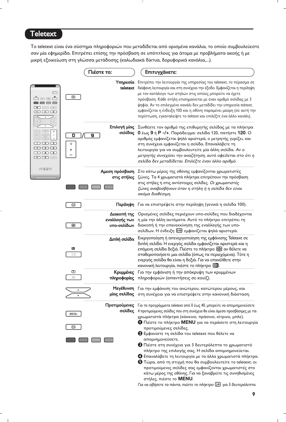 Tte elle ette ex xtt | Philips Flat TV User Manual | Page 67 / 172