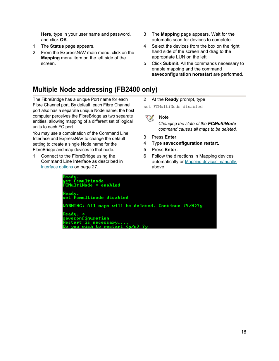 Multiple node addressing (fb2400 only) | ATTO Technology 2400C/R/D User Manual | Page 23 / 50
