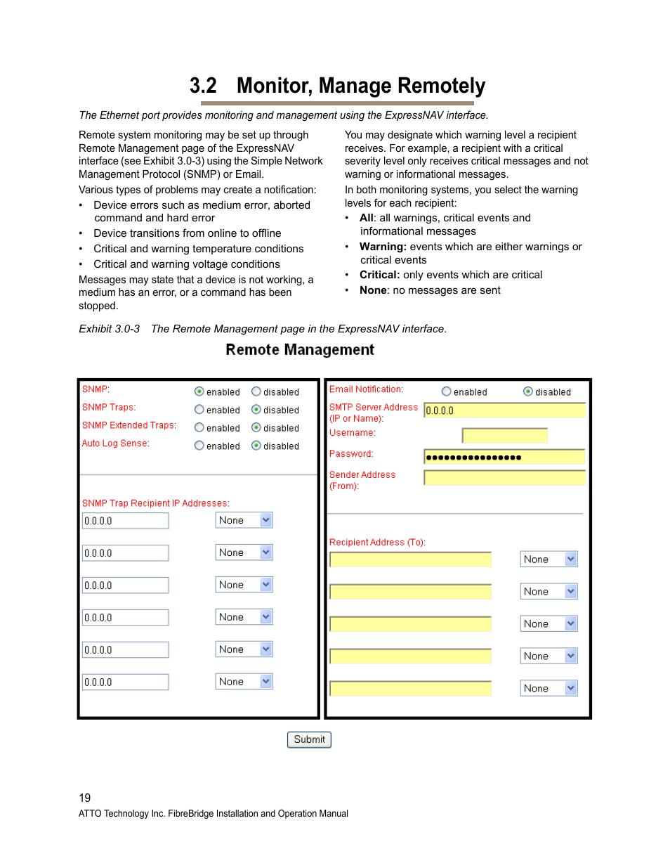 2 monitor, manage remotely | ATTO Technology 2400C/R/D User Manual | Page 24 / 50