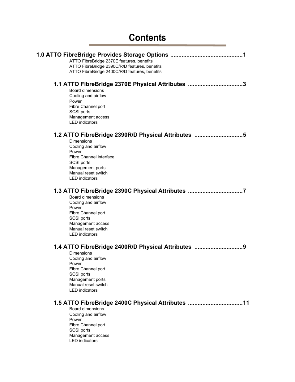 ATTO Technology 2400C/R/D User Manual | Page 4 / 50