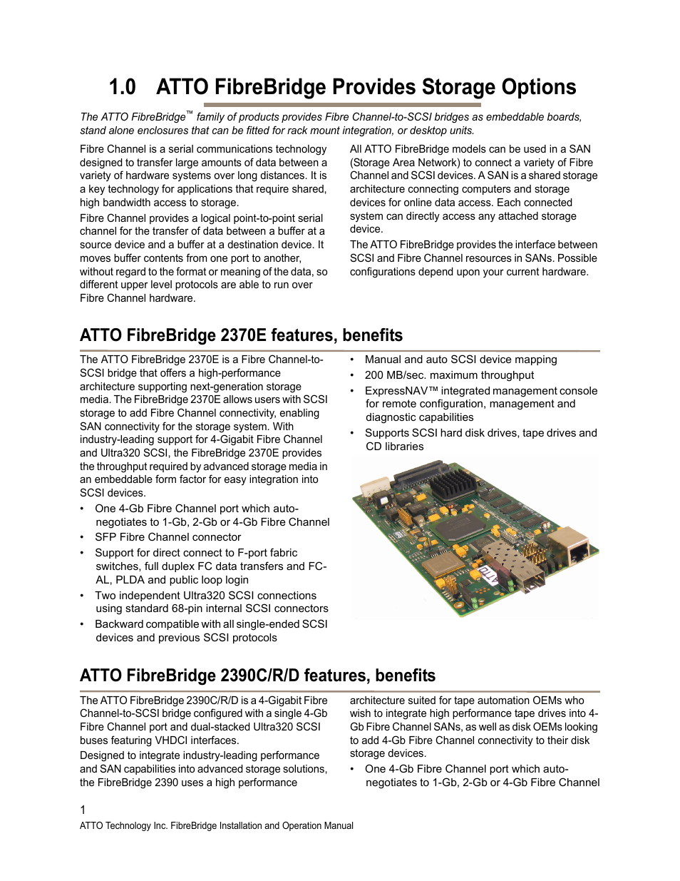 ATTO Technology 2400C/R/D User Manual | Page 6 / 50