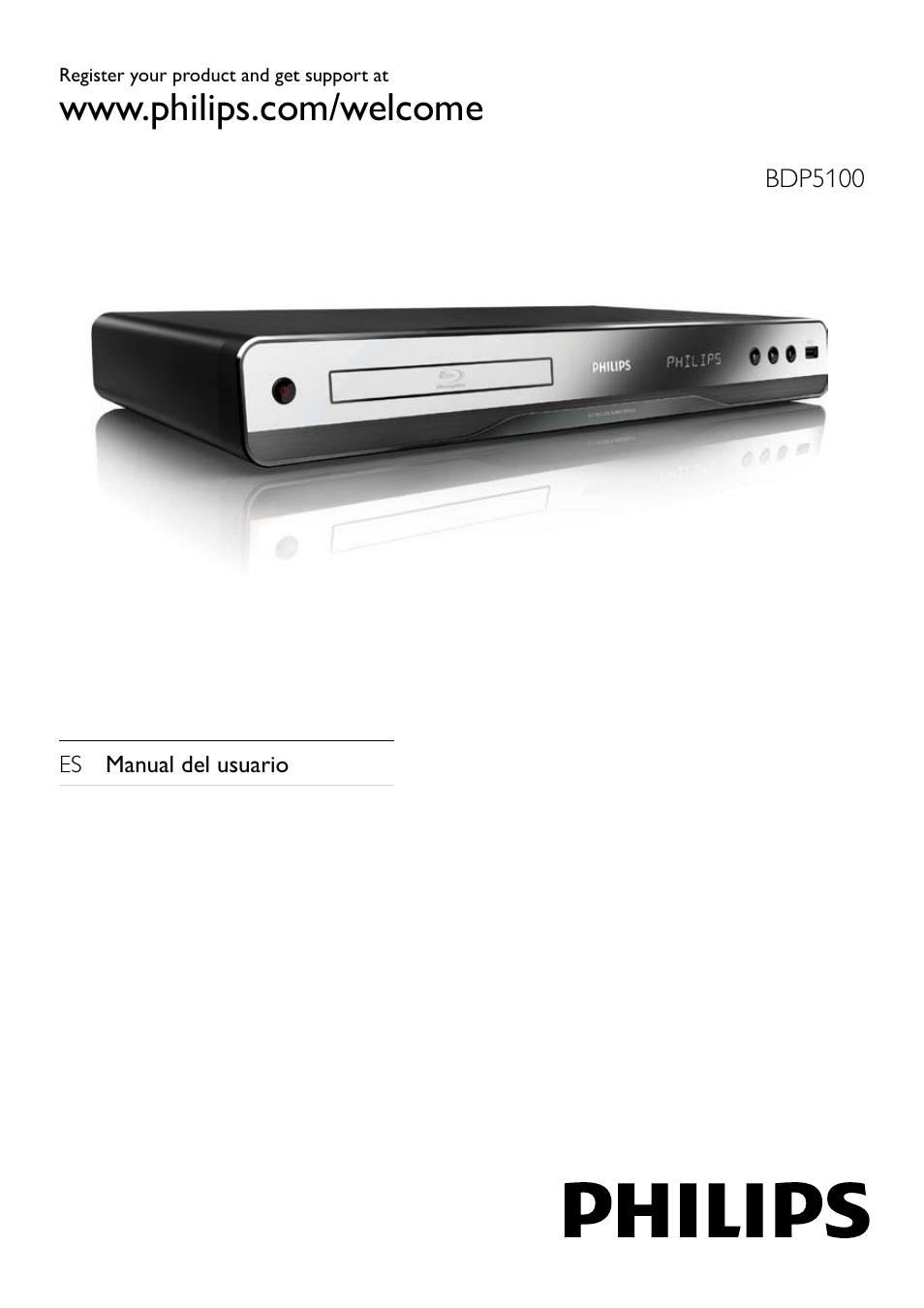Philips 5000 series Reproductor de Blu-ray Disc User Manual | 53 pages