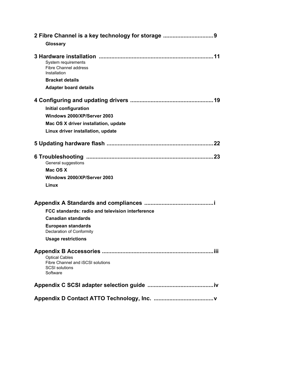 ATTO Technology Celerity FC host adapters FC-44ES 4-Gb User Manual | Page 5 / 35