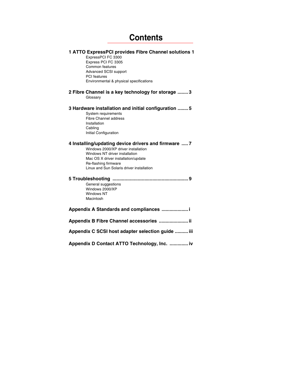 ATTO Technology FC 3300 User Manual | Page 3 / 17