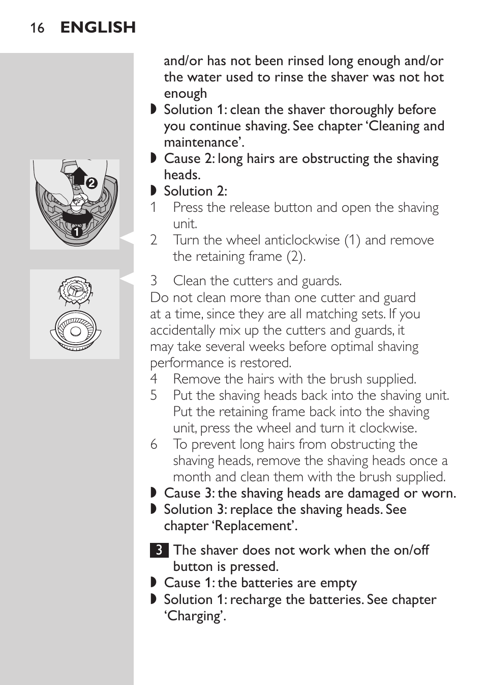 English | Philips Afeitadora NIVEA FOR MEN User Manual | Page 14 / 92