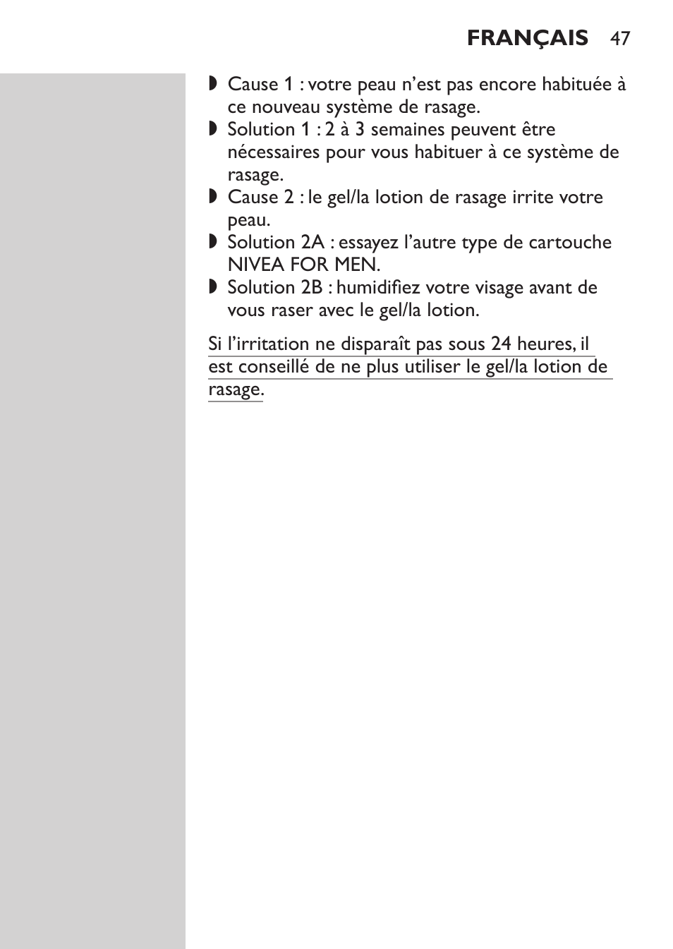 Philips Afeitadora NIVEA FOR MEN User Manual | Page 45 / 92