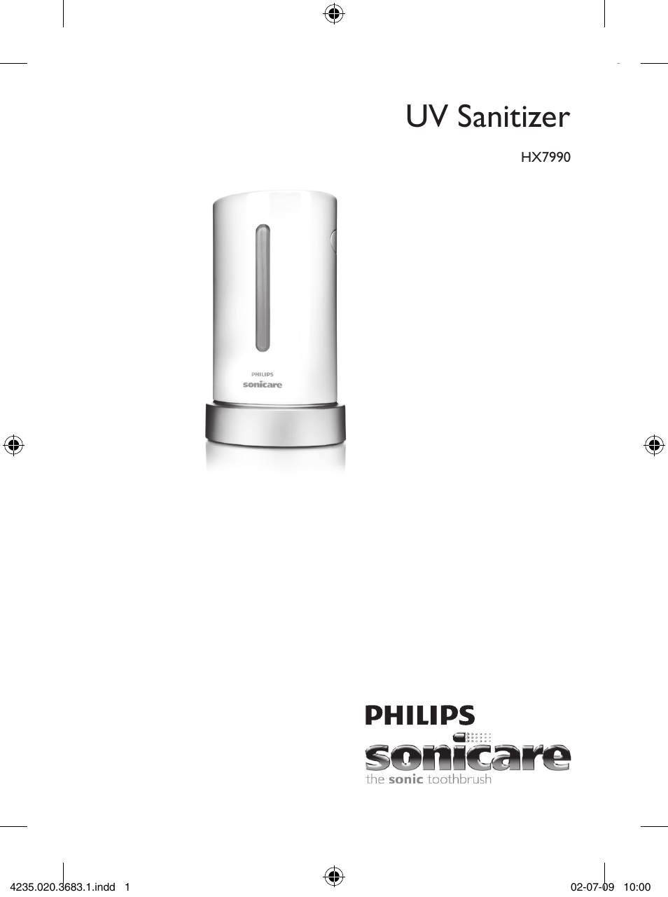 Philips Sonicare Higienizador por rayos UV User Manual | 96 pages