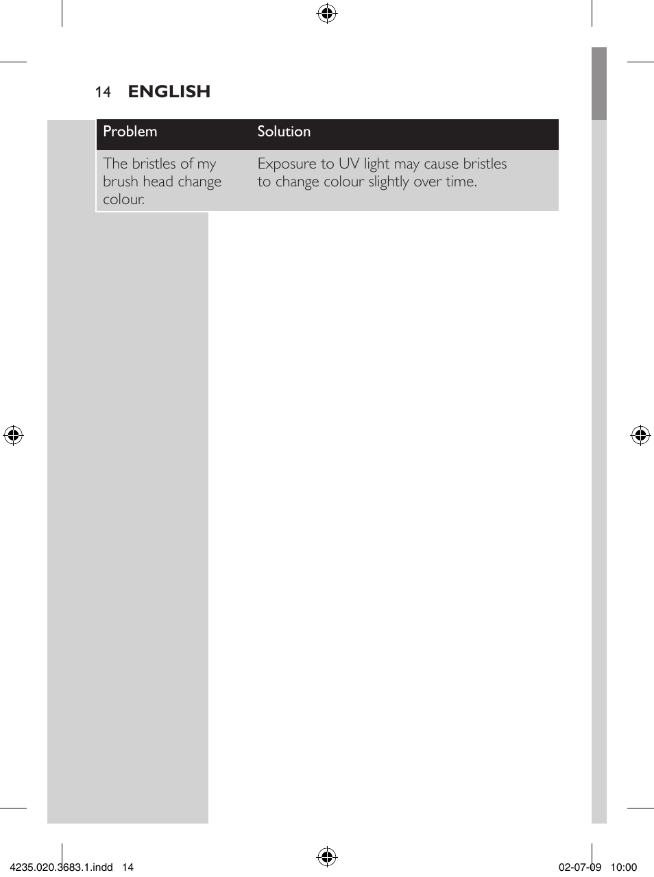 Philips Sonicare Higienizador por rayos UV User Manual | Page 14 / 96