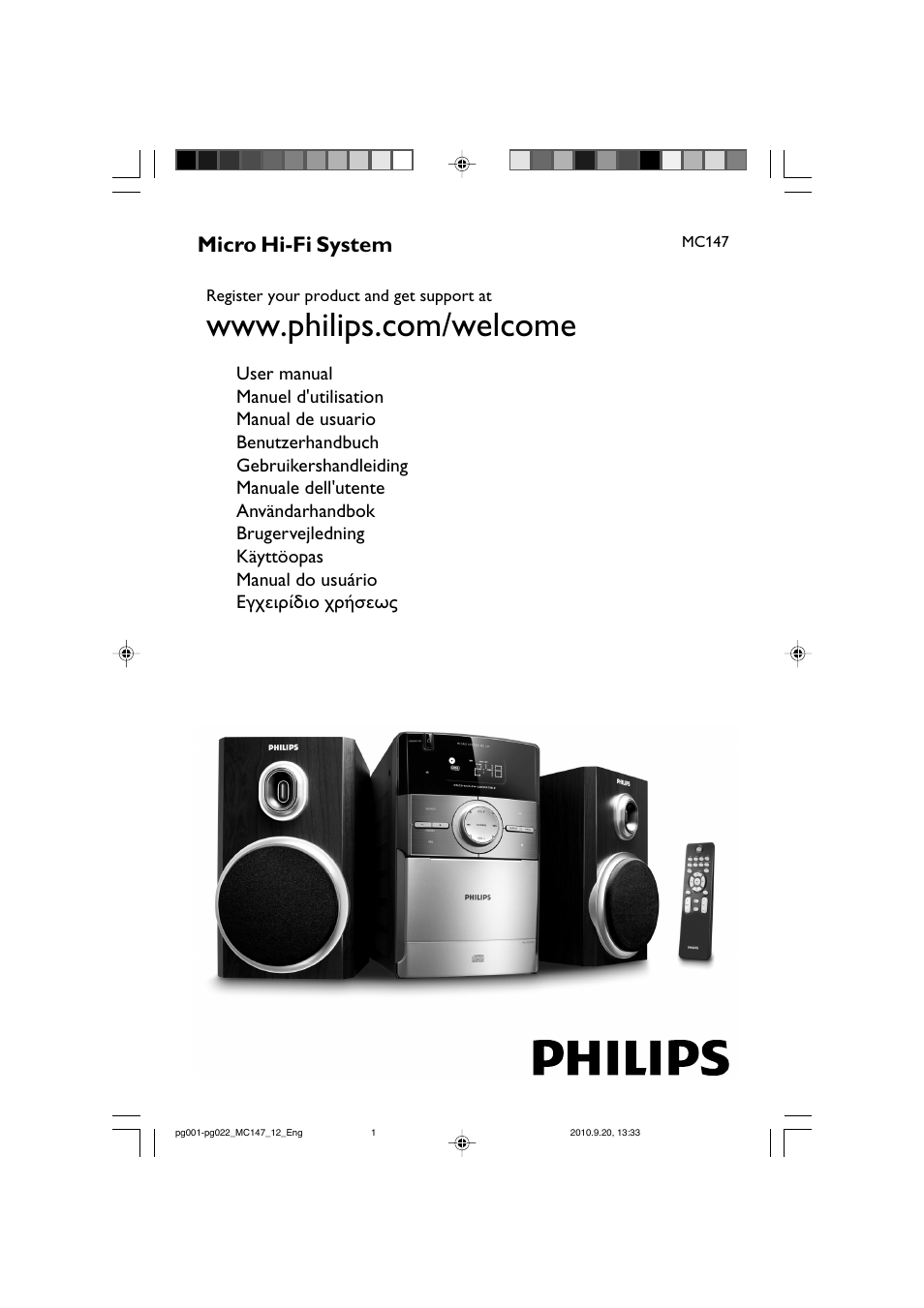 Philips Microcadena clásica User Manual | 23 pages