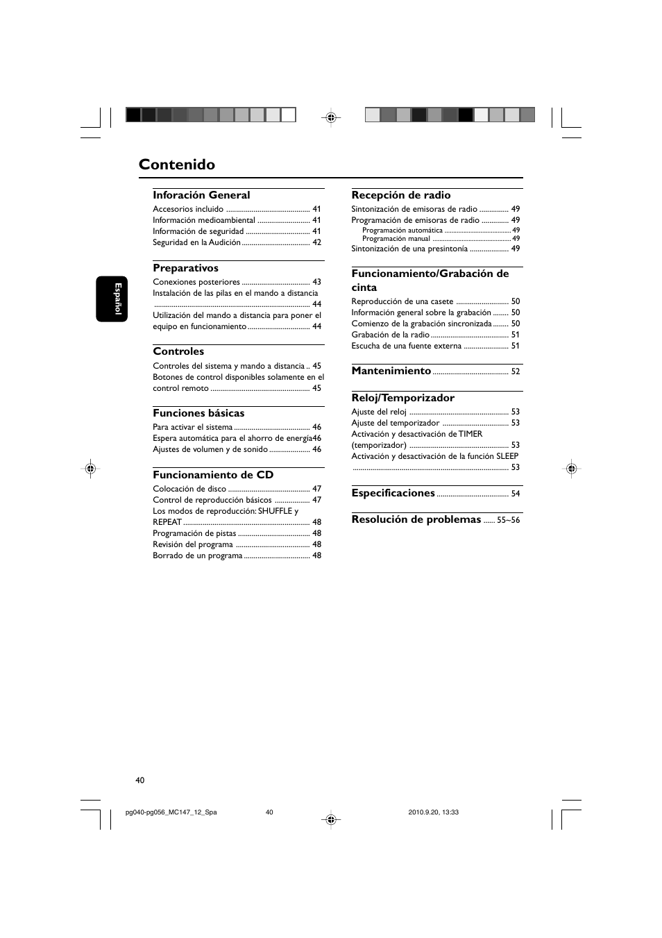 Philips Microcadena clásica User Manual | Page 6 / 23