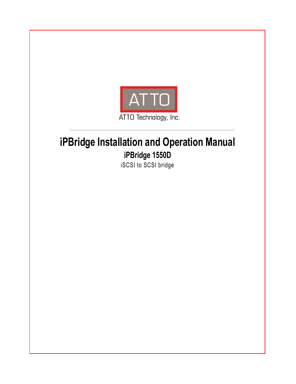 ATTO Technology 1550D User Manual | 43 pages