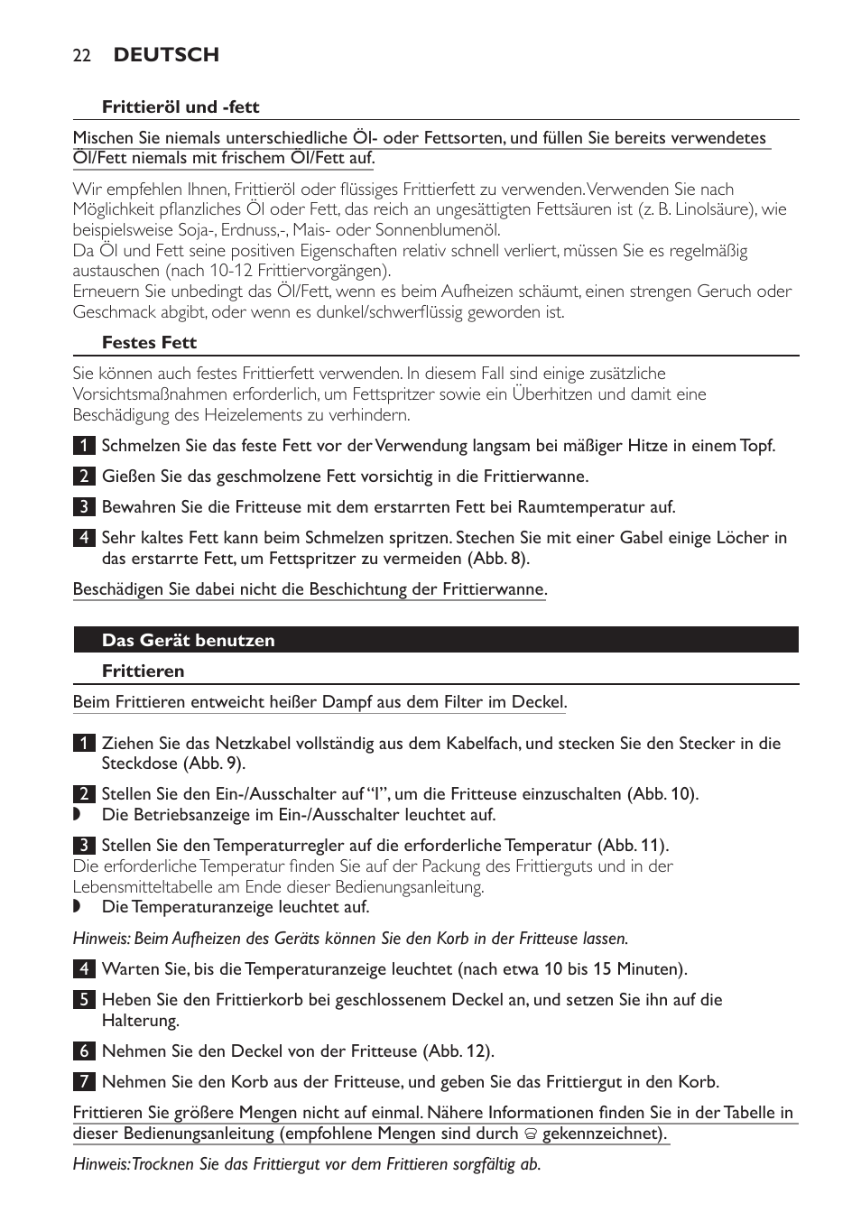 Philips Freidora User Manual | Page 22 / 104