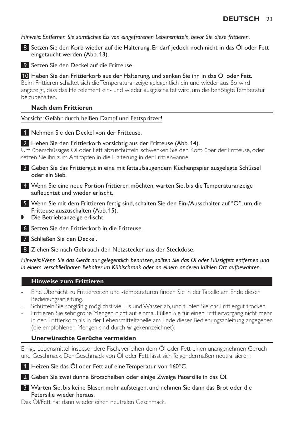 Philips Freidora User Manual | Page 23 / 104