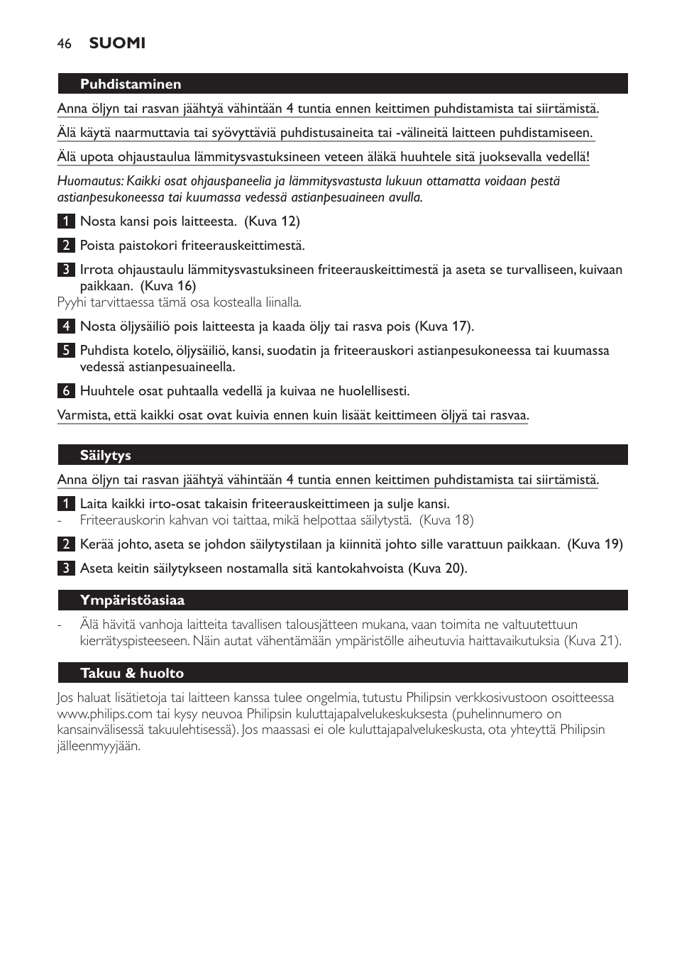 Philips Freidora User Manual | Page 46 / 104