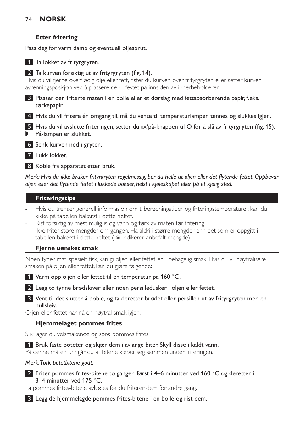 Philips Freidora User Manual | Page 74 / 104