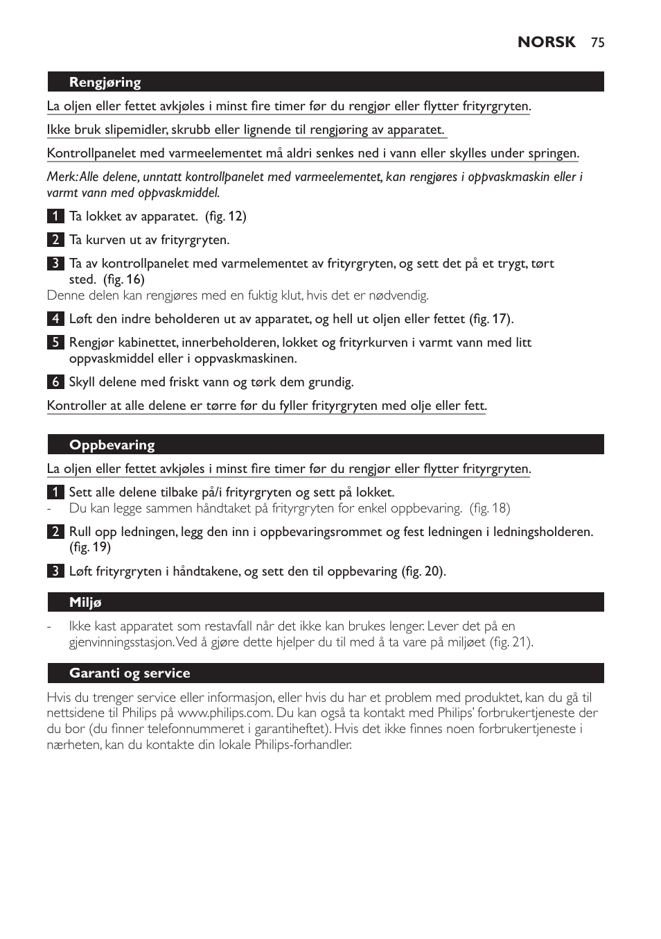 Philips Freidora User Manual | Page 75 / 104