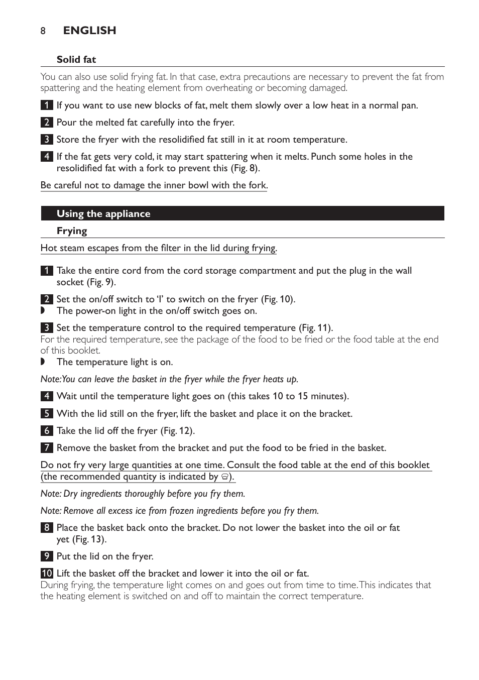 Philips Freidora User Manual | Page 8 / 104