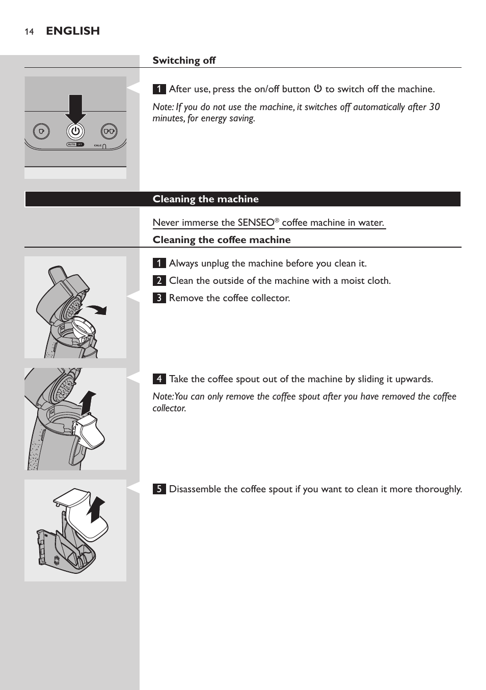 Philips SENSEO® Viva Café Cafetera de monodosis de café User Manual | Page 14 / 62