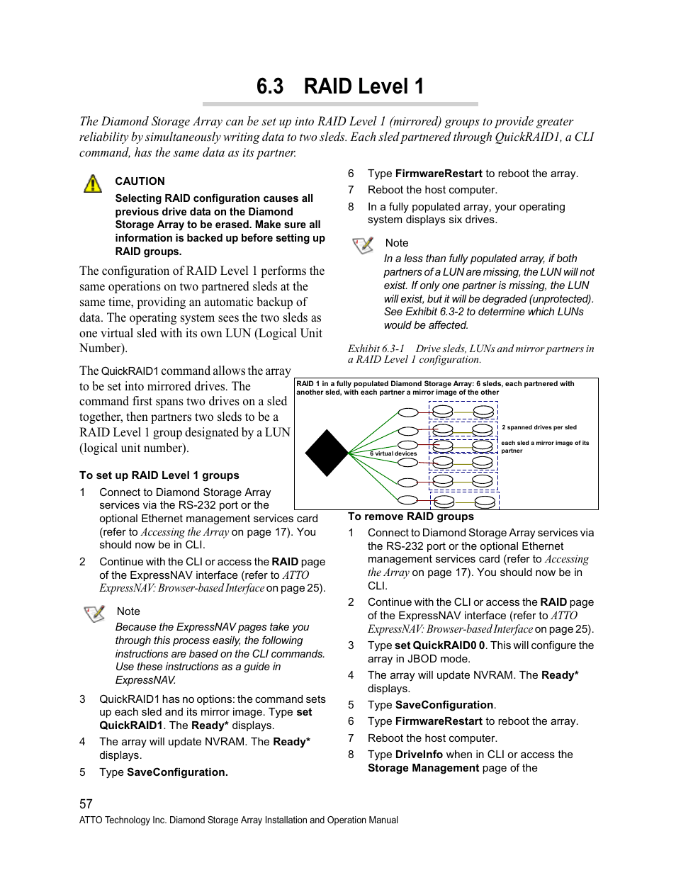 3 raid level 1 | ATTO Technology Diamond Storage Array S-Class User Manual | Page 68 / 105