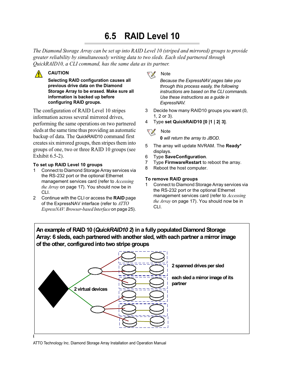 5 raid level 10 | ATTO Technology Diamond Storage Array S-Class User Manual | Page 74 / 105