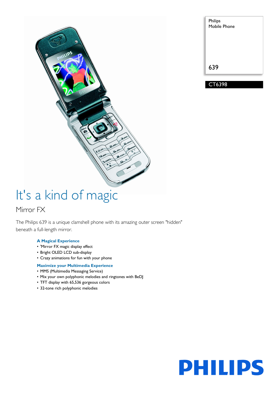 Philips CT6398 User Manual | 3 pages