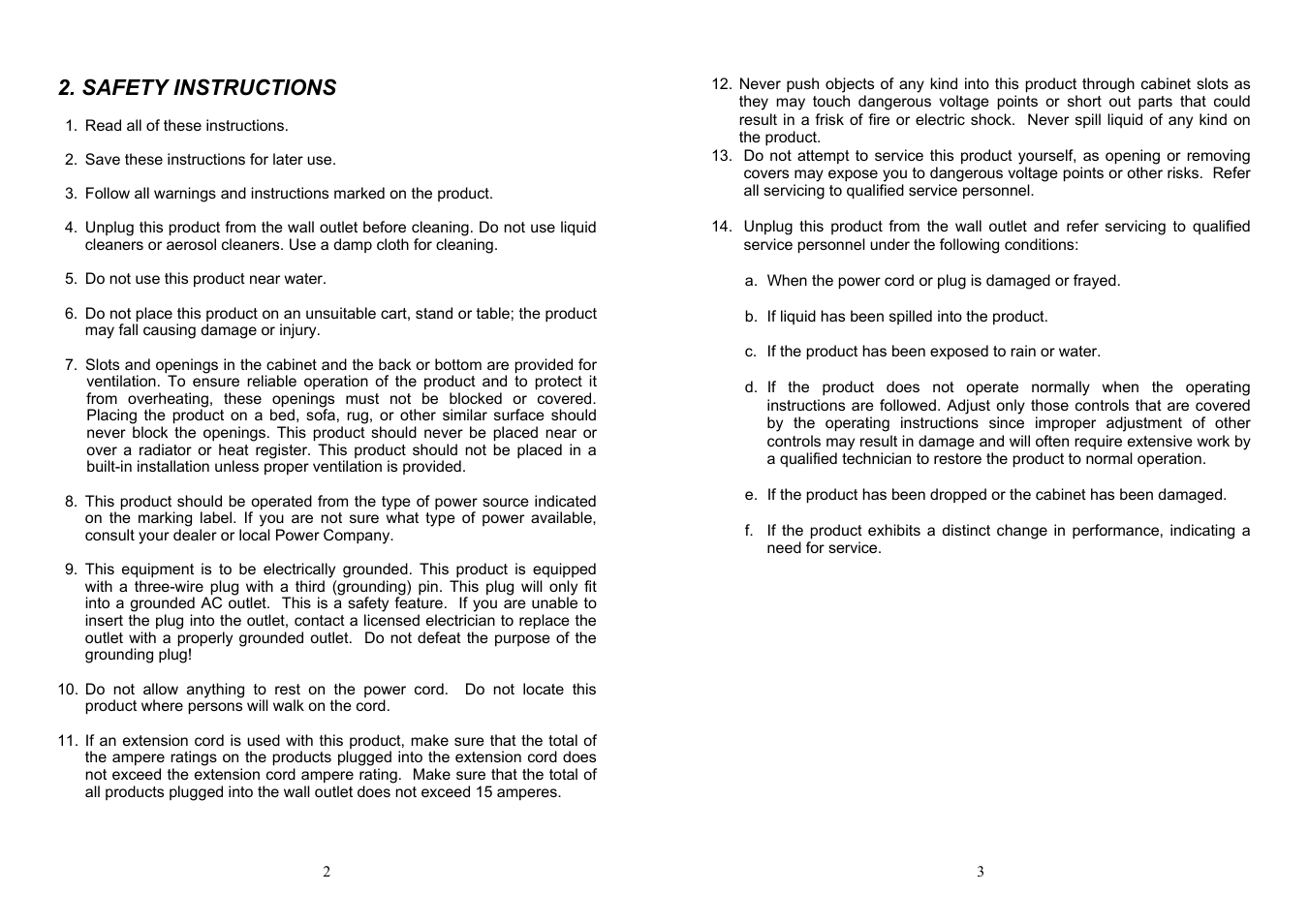 Safety instructions | Albatron Technology DM-5952KF User Manual | Page 3 / 20