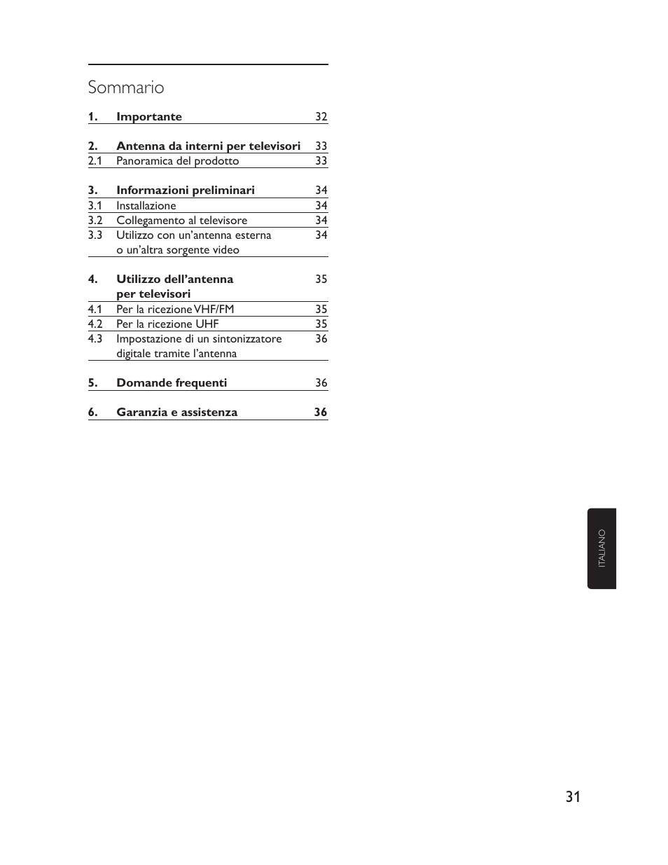 Philips Antena de televisión User Manual | Page 31 / 33