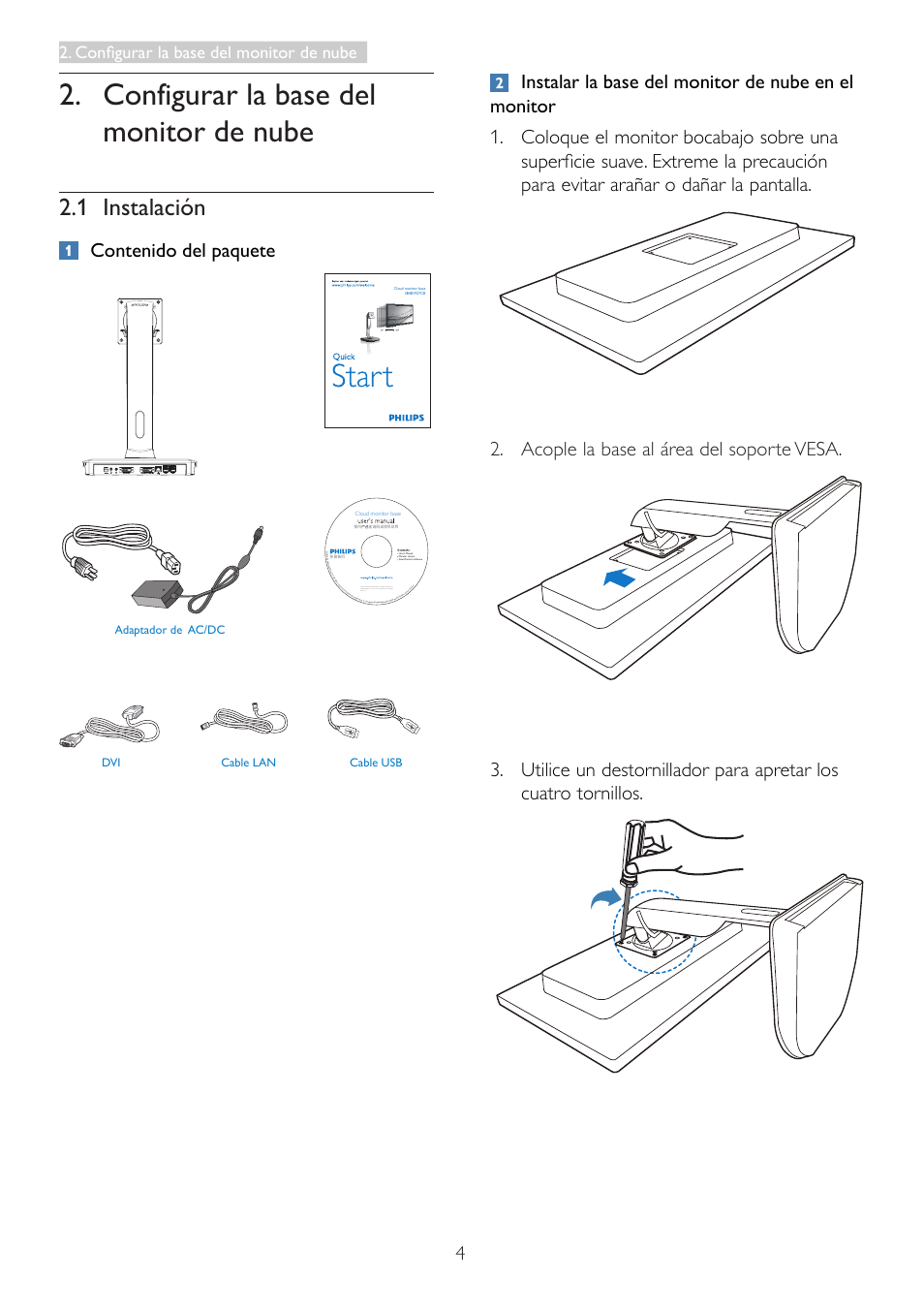 Philips Base de monitor Cloud User Manual | Page 6 / 25