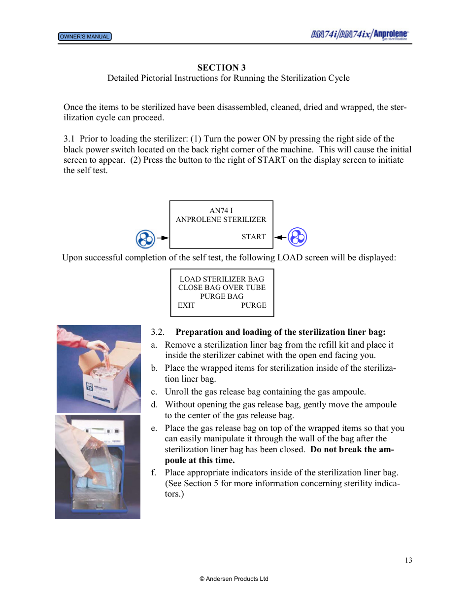 Sterilisation - pictorial instructions | Andersen Windows & Doors AN74I User Manual | Page 13 / 85